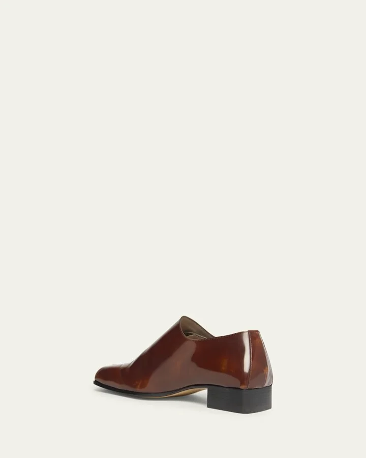 Men's Jim Brushed Leather Monk Strap Loafers - Image 4