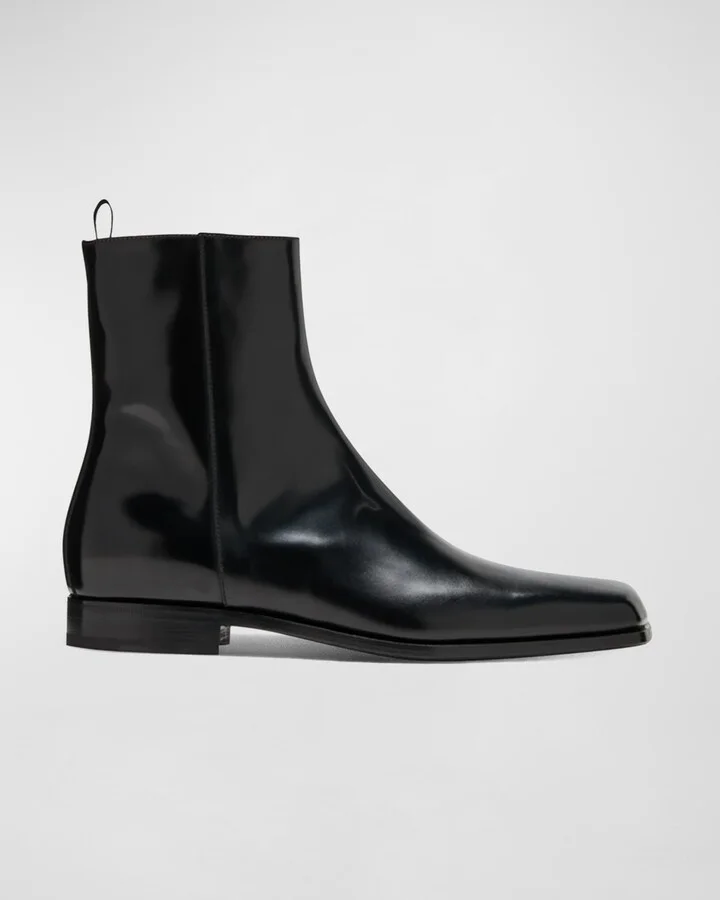 Men's Jokoto Leather Zip Ankle Boots