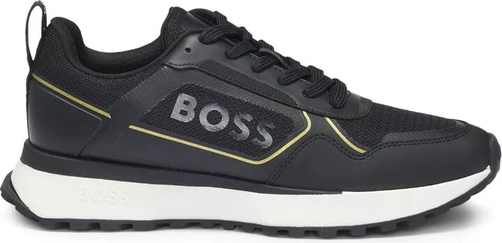 Men's Jonah Running Sneaker, Black/Gold