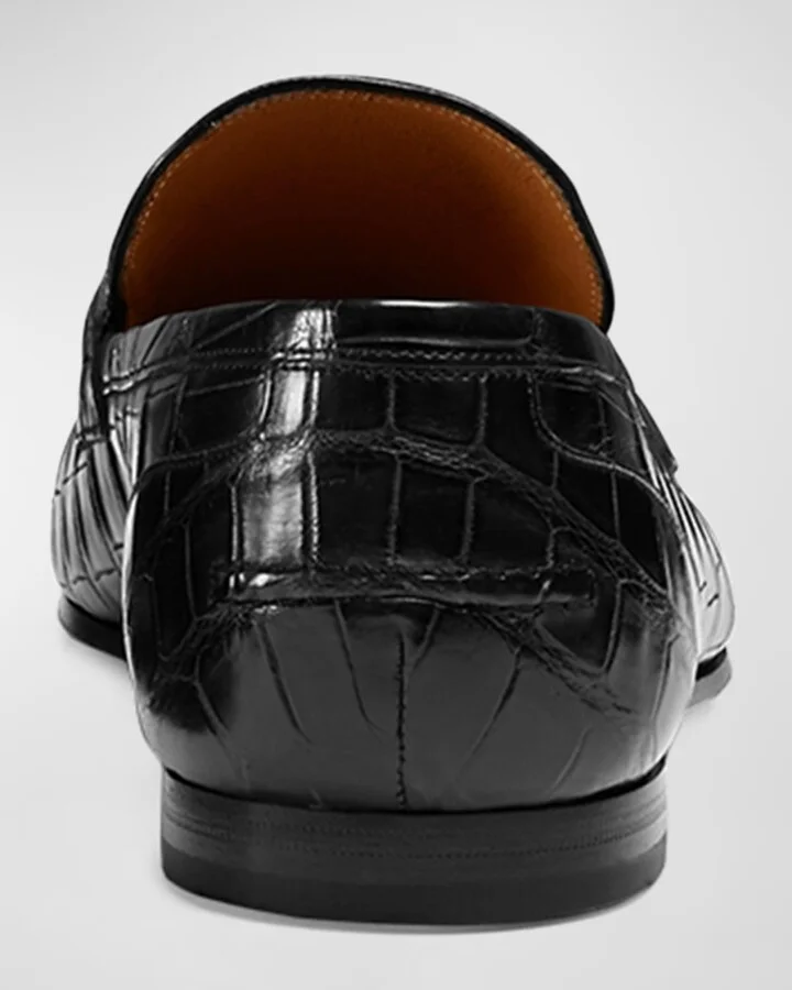 Men's Jordaan Crocodile Loafers - Image 2