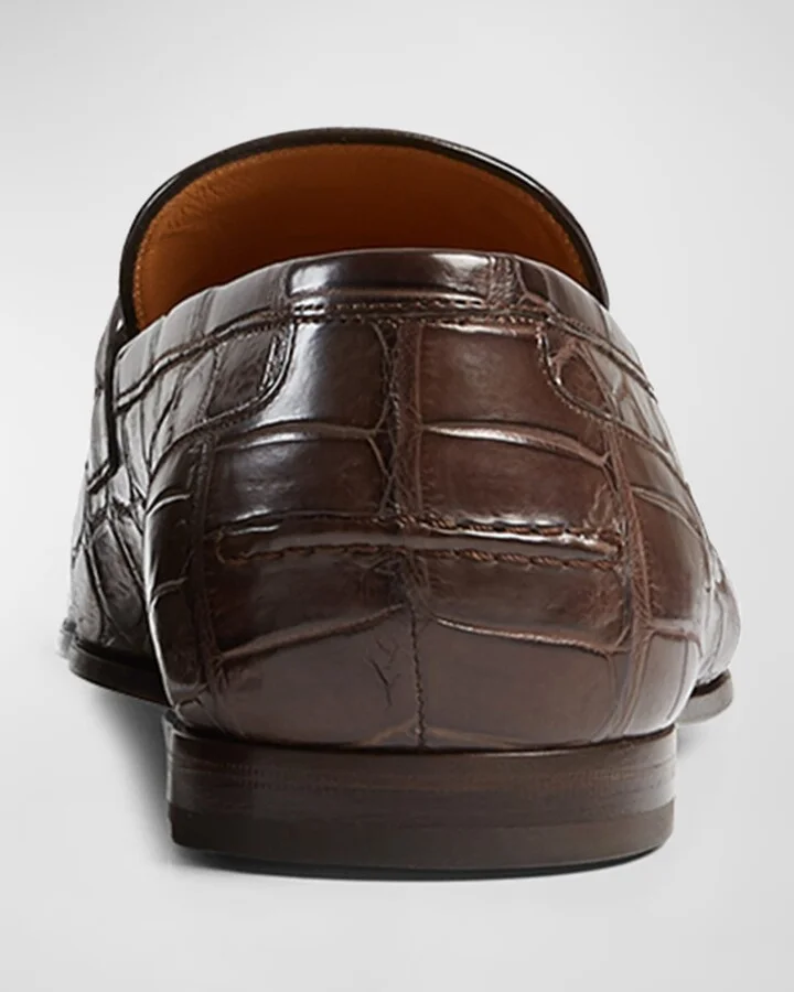 Men's Jordaan Crocodile Loafers - Image 9