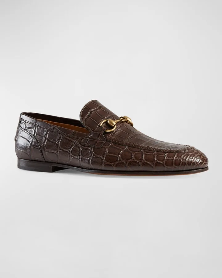 Men's Jordaan Crocodile Loafers - Image 11
