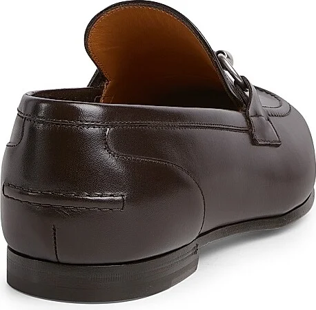 Men's Jordaan Horsebit Leather Loafers - Dark Brown - Size 10 - Image 3