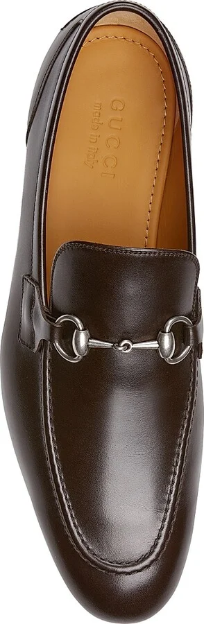 Men's Jordaan Horsebit Leather Loafers - Dark Brown - Size 10 - Image 4