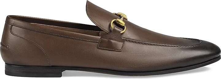 Men's Jordaan Leather Loafers - Fondente - Size 6.5