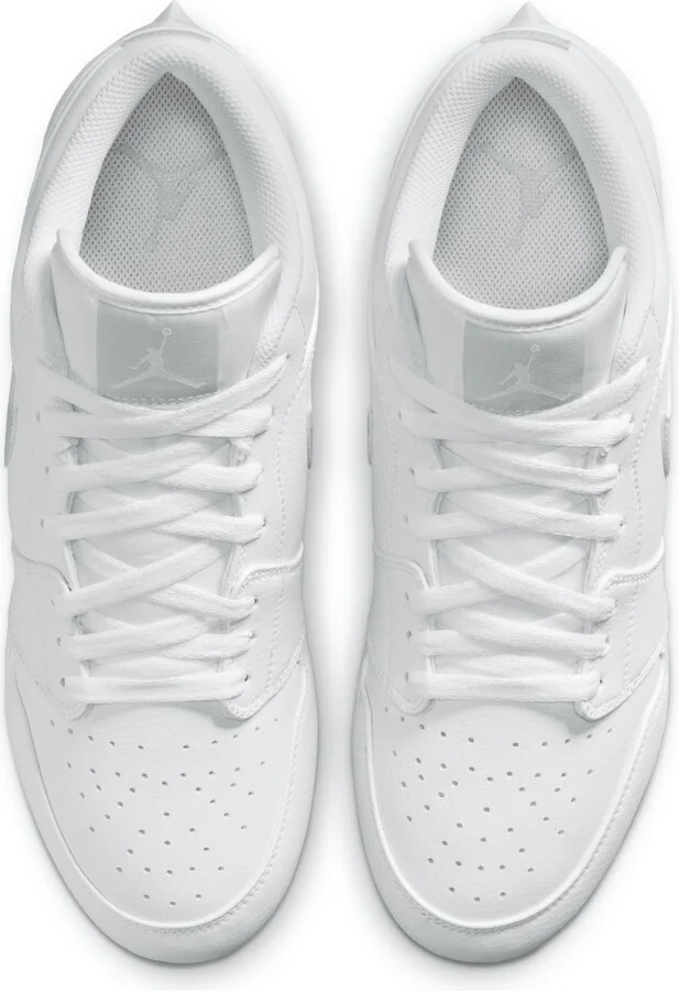 Men's Jordan 1 Low TD Football Cleat in White | FJ6245-101 - Image 4