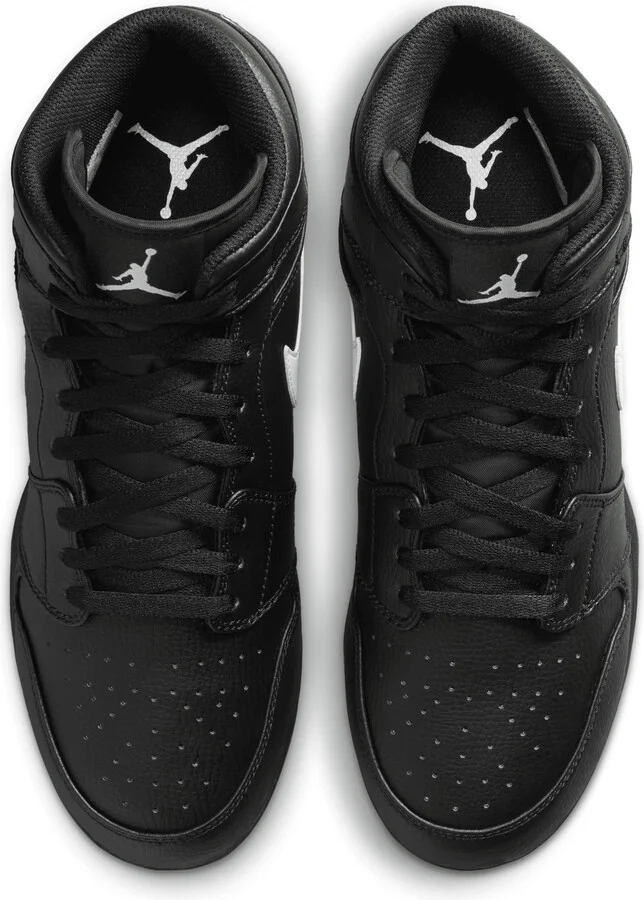 Men's Jordan 1 Mid TD Football Cleat in Black | FJ6805-001 - Image 4