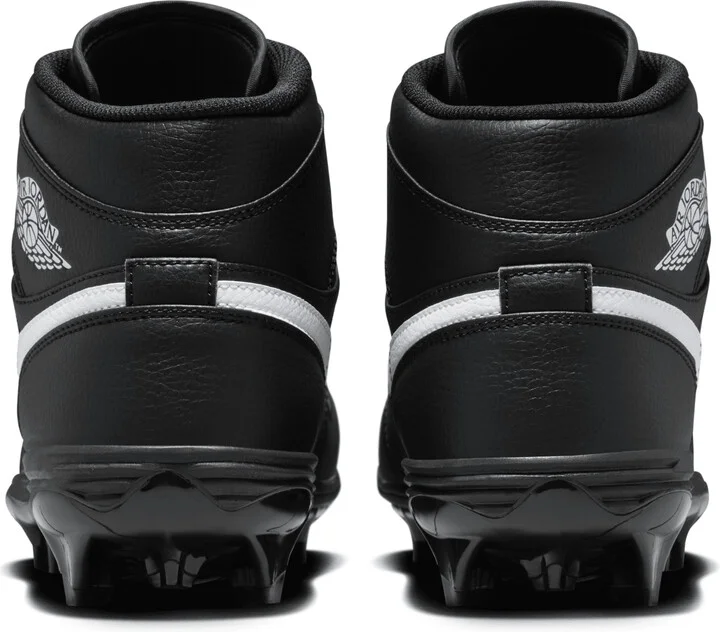 Men's Jordan 1 Mid TD Football Cleat in Black | FJ6805-001 - Image 6