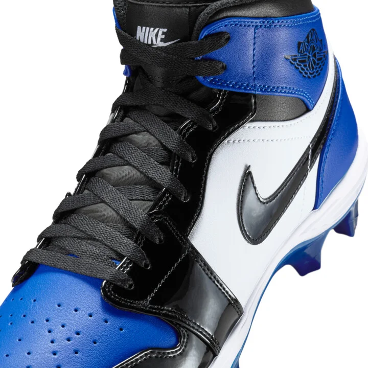 Men's Jordan 1 Mid TD Football Cleat in Blue | FJ6805-401 - Image 8