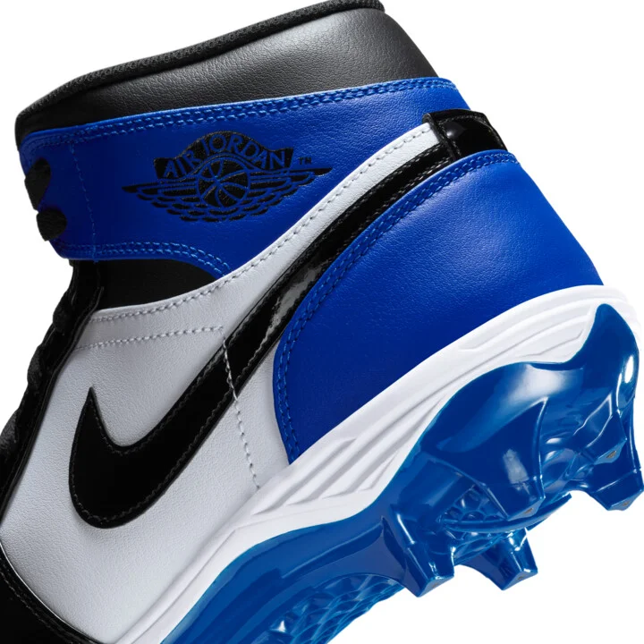 Men's Jordan 1 Mid TD Football Cleat in Blue | FJ6805-401 - Image 9