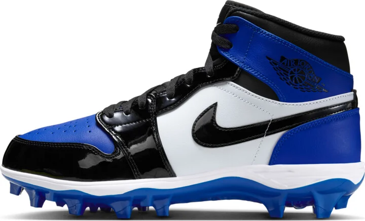 Men's Jordan 1 Mid TD Football Cleat in Blue | FJ6805-401