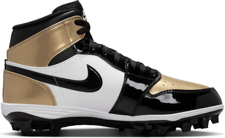 Men's Jordan 1 Mid TD Football Cleat in Brown | FJ6805-701 - Image 3