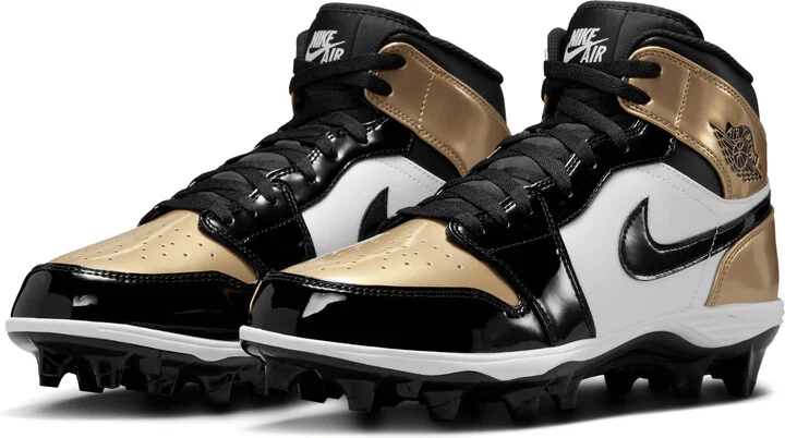 Men's Jordan 1 Mid TD Football Cleat in Brown | FJ6805-701 - Image 5