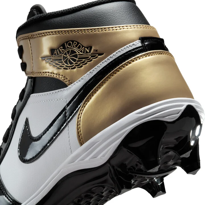 Men's Jordan 1 Mid TD Football Cleat in Brown | FJ6805-701 - Image 9