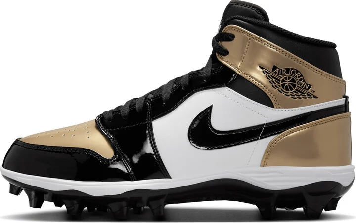 Men's Jordan 1 Mid TD Football Cleat in Brown | FJ6805-701