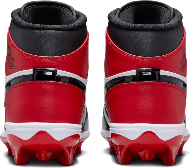 Men's Jordan 1 Mid TD Football Cleat in Red | FJ6805-601 - Image 6