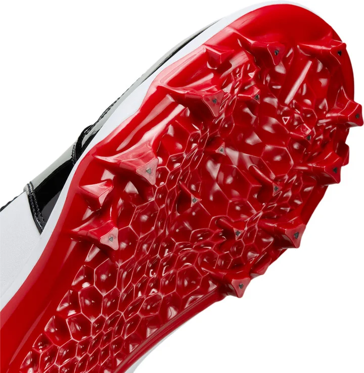 Men's Jordan 1 Mid TD Football Cleat in Red | FJ6805-601 - Image 7