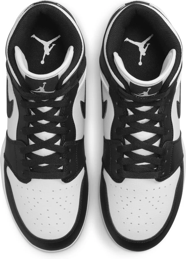Men's Jordan 1 Mid TD Football Cleat in White | FJ6805-100 - Image 4
