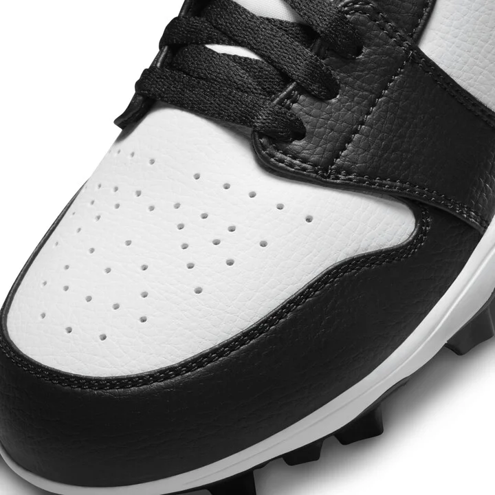 Men's Jordan 1 Mid TD Football Cleat in White | FJ6805-100 - Image 8