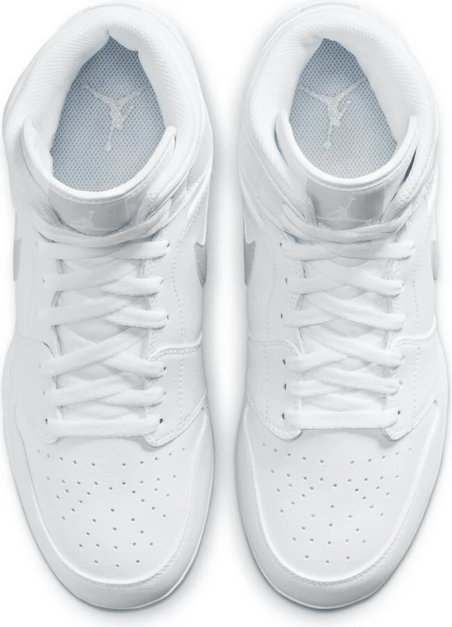 Men's Jordan 1 Mid TD Football Cleat in White | FJ6805-101 - Image 4