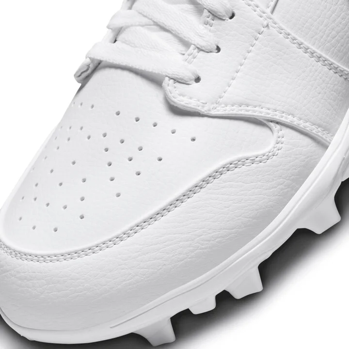 Men's Jordan 1 Mid TD Football Cleat in White | FJ6805-101 - Image 8