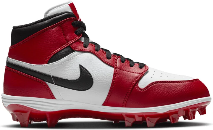 Men's Jordan 1 Mid TD Football Cleat in White | FJ6805-106 - Image 3