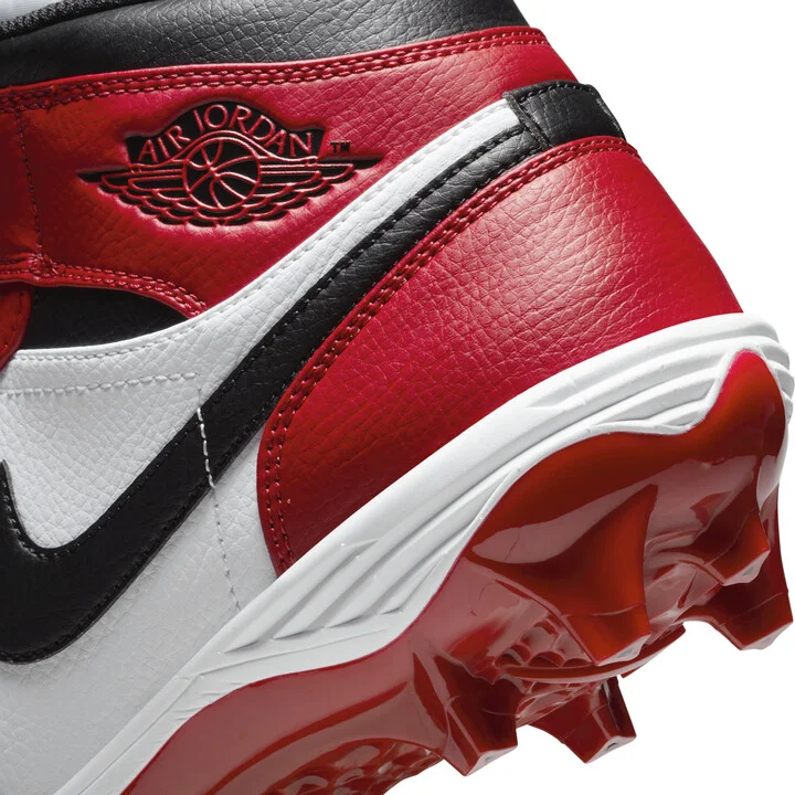 Men's Jordan 1 Mid TD Football Cleat in White | FJ6805-106 - Image 9