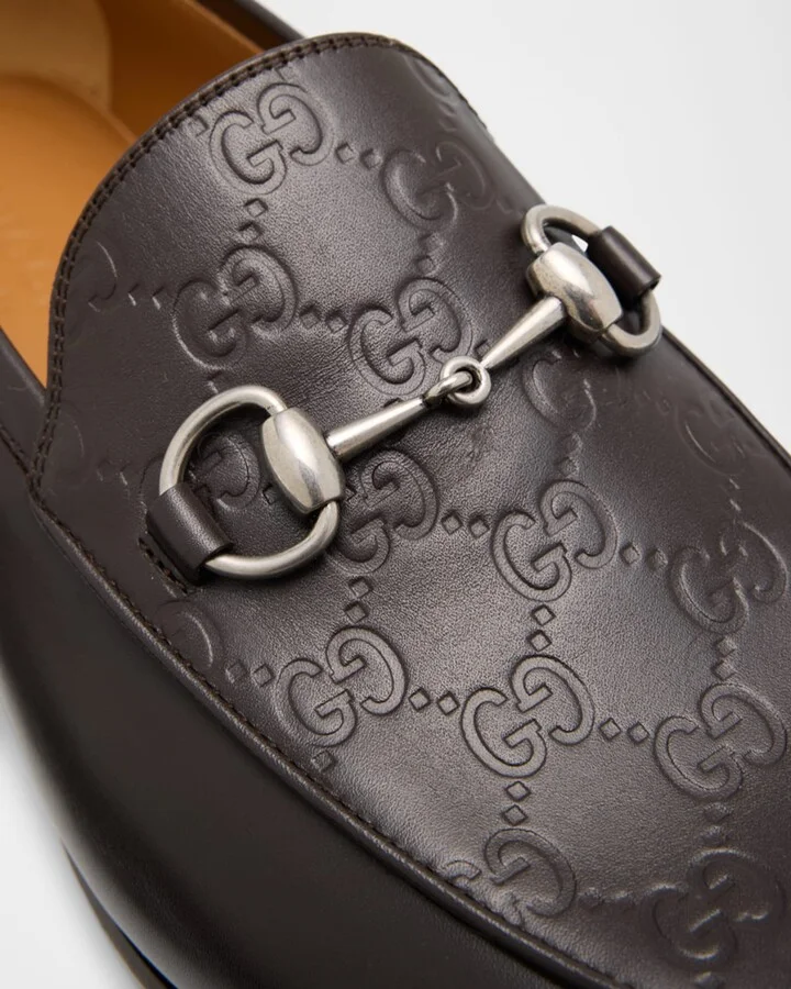 Men's Jordy GG Leather Bit Loafers - Image 6