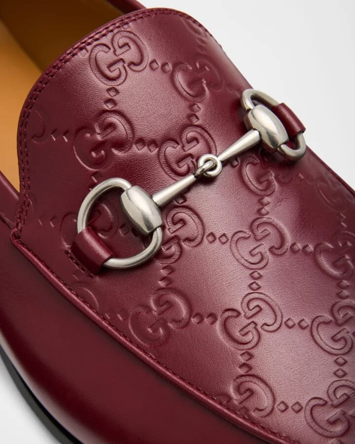 Men's Jordy GG Leather Bit Loafers - Image 8