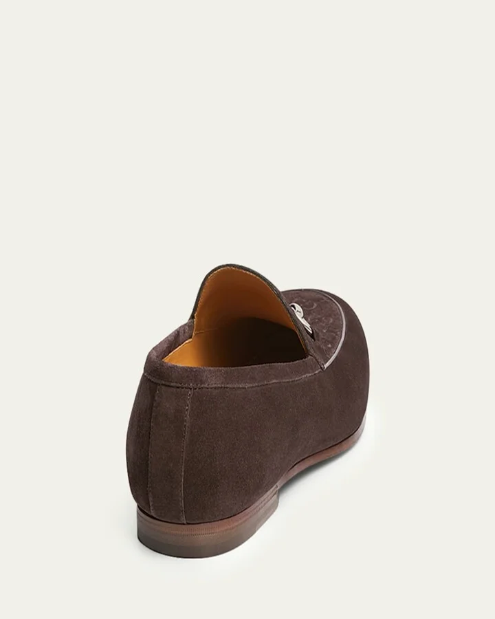 Men's Jordy Guccissima Suede Loafers - Image 3