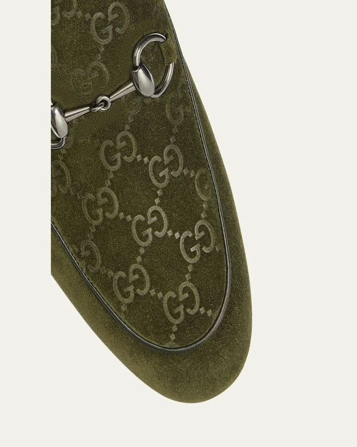 Men's Jordy Guccissima Suede Loafers - Image 6