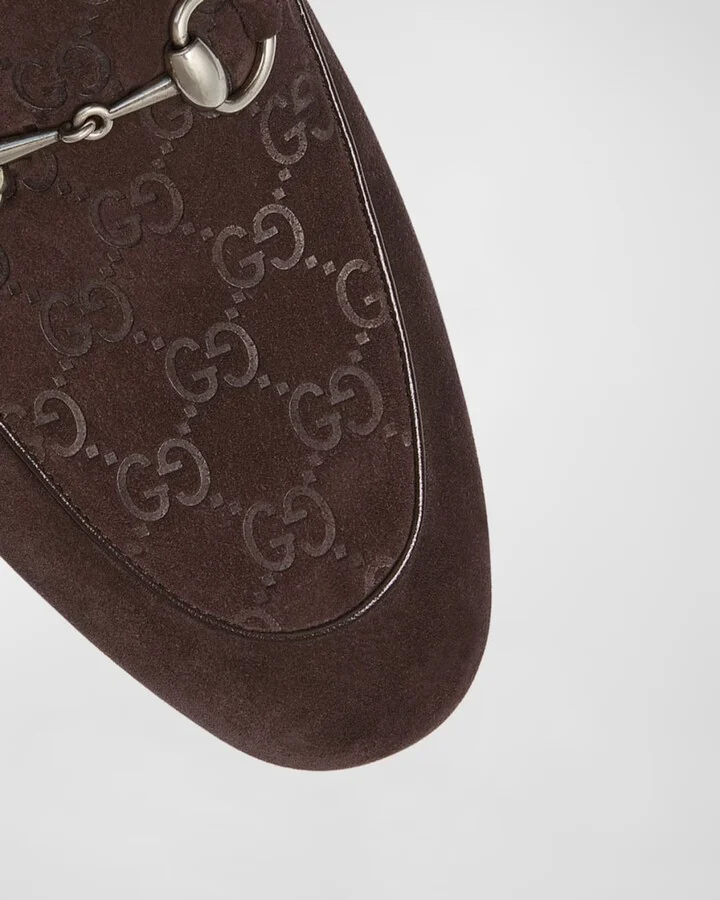 Men's Jordy Guccissima Suede Loafers - Image 2