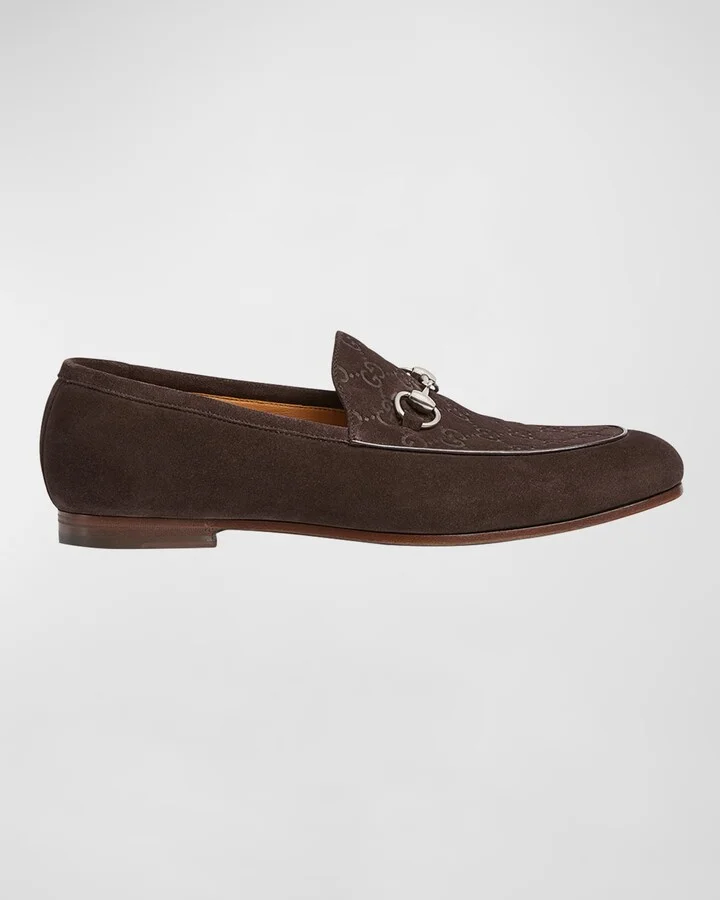Men's Jordy Guccissima Suede Loafers