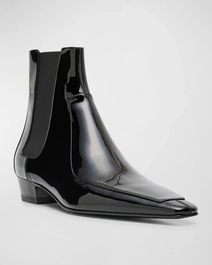 Men's Jose 30 Patent Leather Chelsea Boots - Image 3