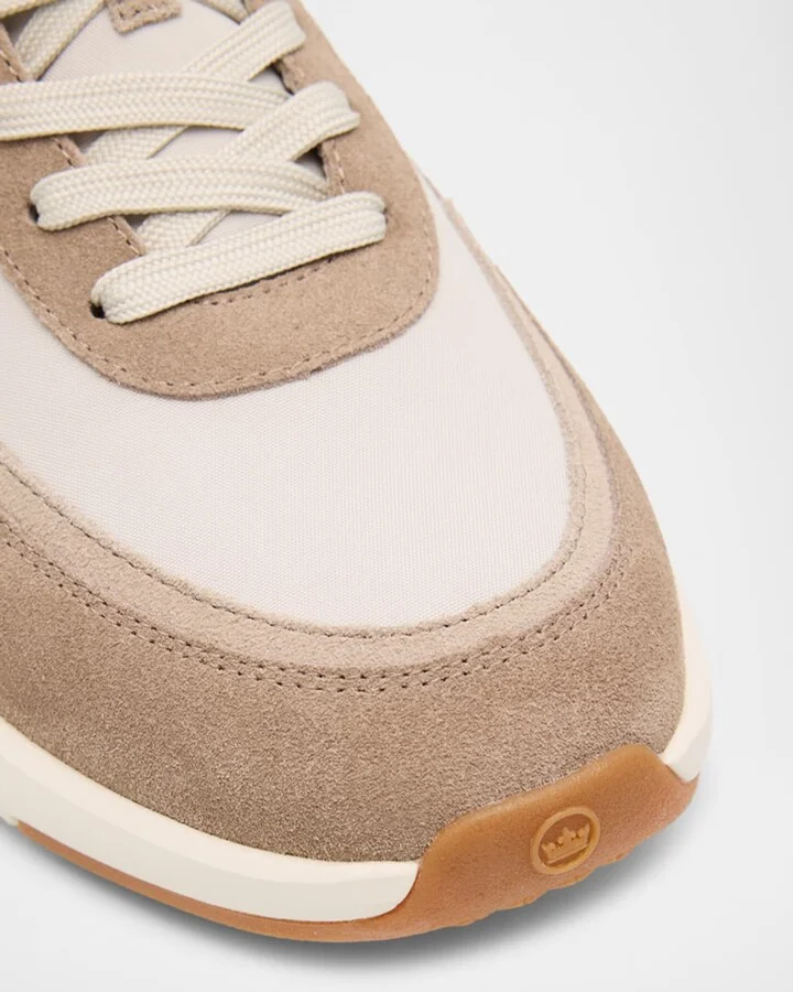 Men's Journeyman Nylon and Suede Low-Top Sneakers - Image 4