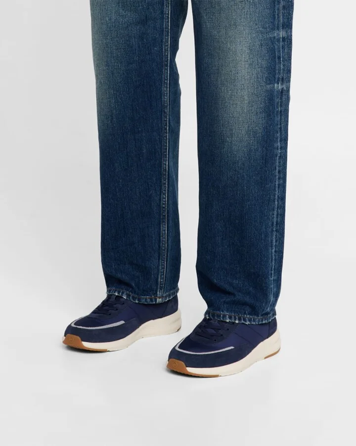 Men's Journeyman Nylon and Suede Low-Top Sneakers - Image 9