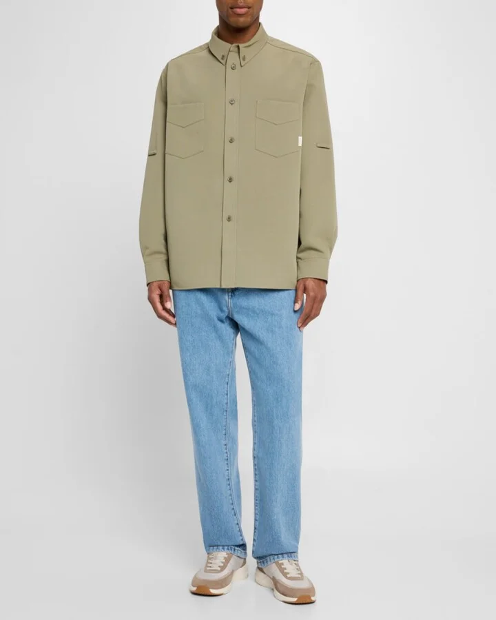 Men's Journeyman Nylon and Suede Low-Top Sneakers - Image 11