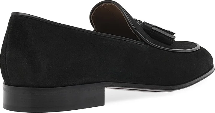 Men's Julio Suede Loafers - Black - Size 7.5 - Image 3