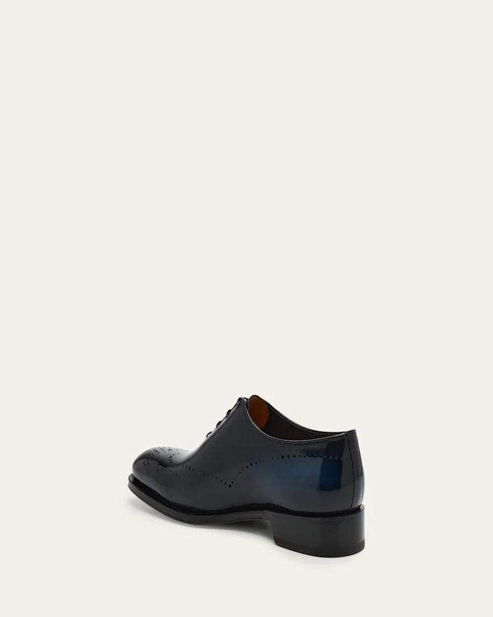 Men's Kaj Bicolor Brogue Leather Oxfords - Image 5