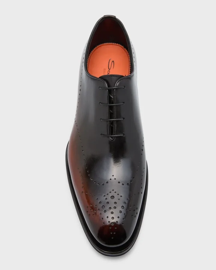 Men's Kaj Bicolor Brogue Leather Oxfords - Image 2