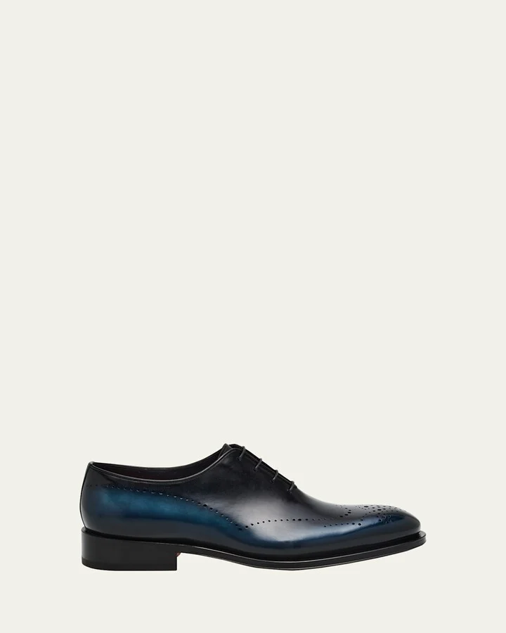 Men's Kaj Bicolor Brogue Leather Oxfords