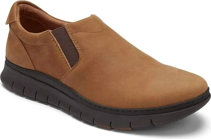 Men's Khai Nubuck Slip On Shoes In Toffee