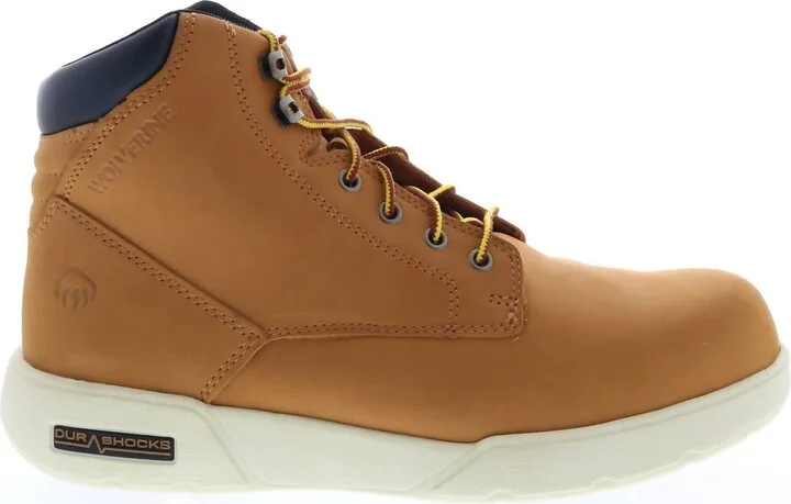 Men's Kickstart Durashocks 6" C-Max Comp Toe Work Boot - Wide Width In Wheat