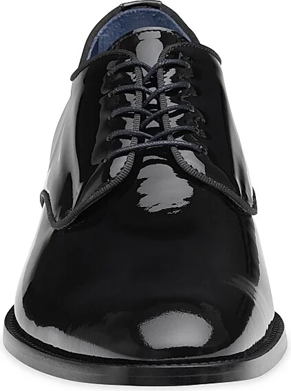 Men's Kinser Patent Leather Lace-Up Shoes - Black - Size 8 - Image 5