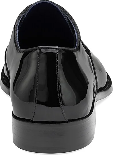 Men's Kinser Patent Leather Lace-Up Shoes - Black - Size 8 - Image 6