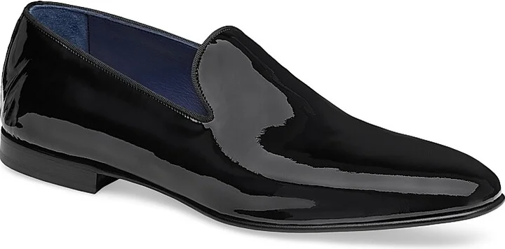 Men's Kinser Patent Leather Loafers - Black - Size 9 - Image 2