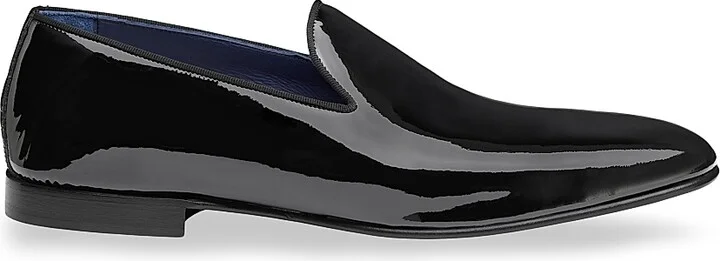 Men's Kinser Patent Leather Loafers - Black - Size 9