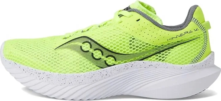Men's Kinvara 14 Running Sneakers In Citron/black