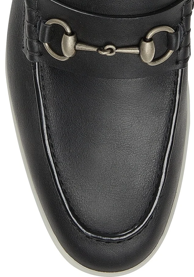 Men's Konrad Leather Loafers - Black - Size 8 - Image 5