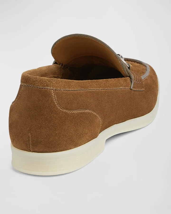 Men's Konrad Suede Bit Loafers - Image 7
